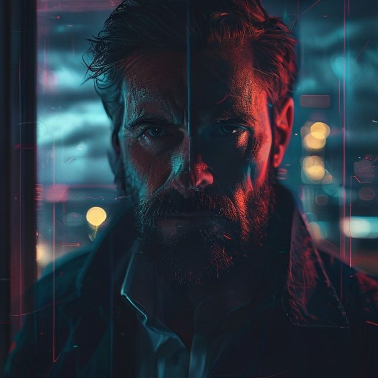 A dramatic portrait of a tech leader facing professional and personal challenges.